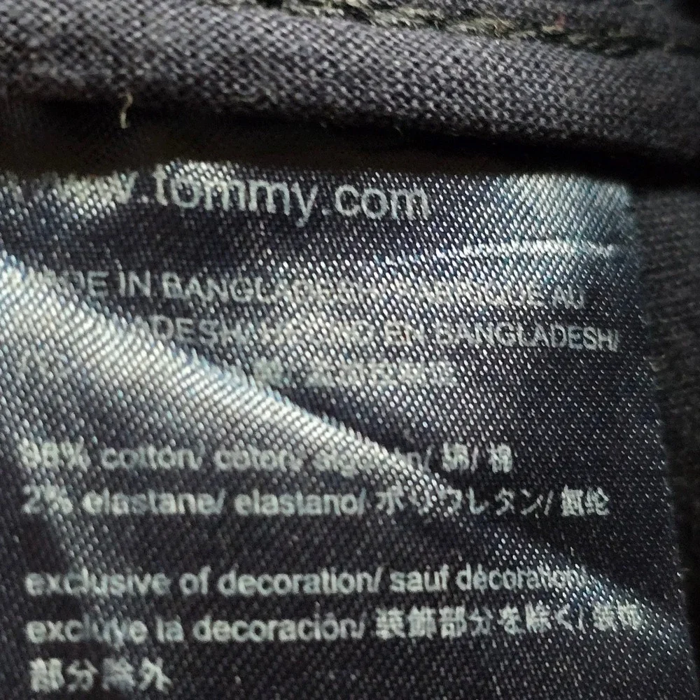 Tommy‎ Hilfiger Womens Navy Blue Chino Skirt Straight Cotton Blend Size 6